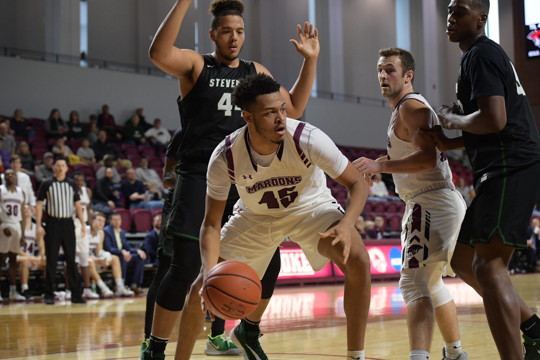Ethan Rohan grabbed a game-high 12 rebounds in Roanoke's 63-60 overtime win.