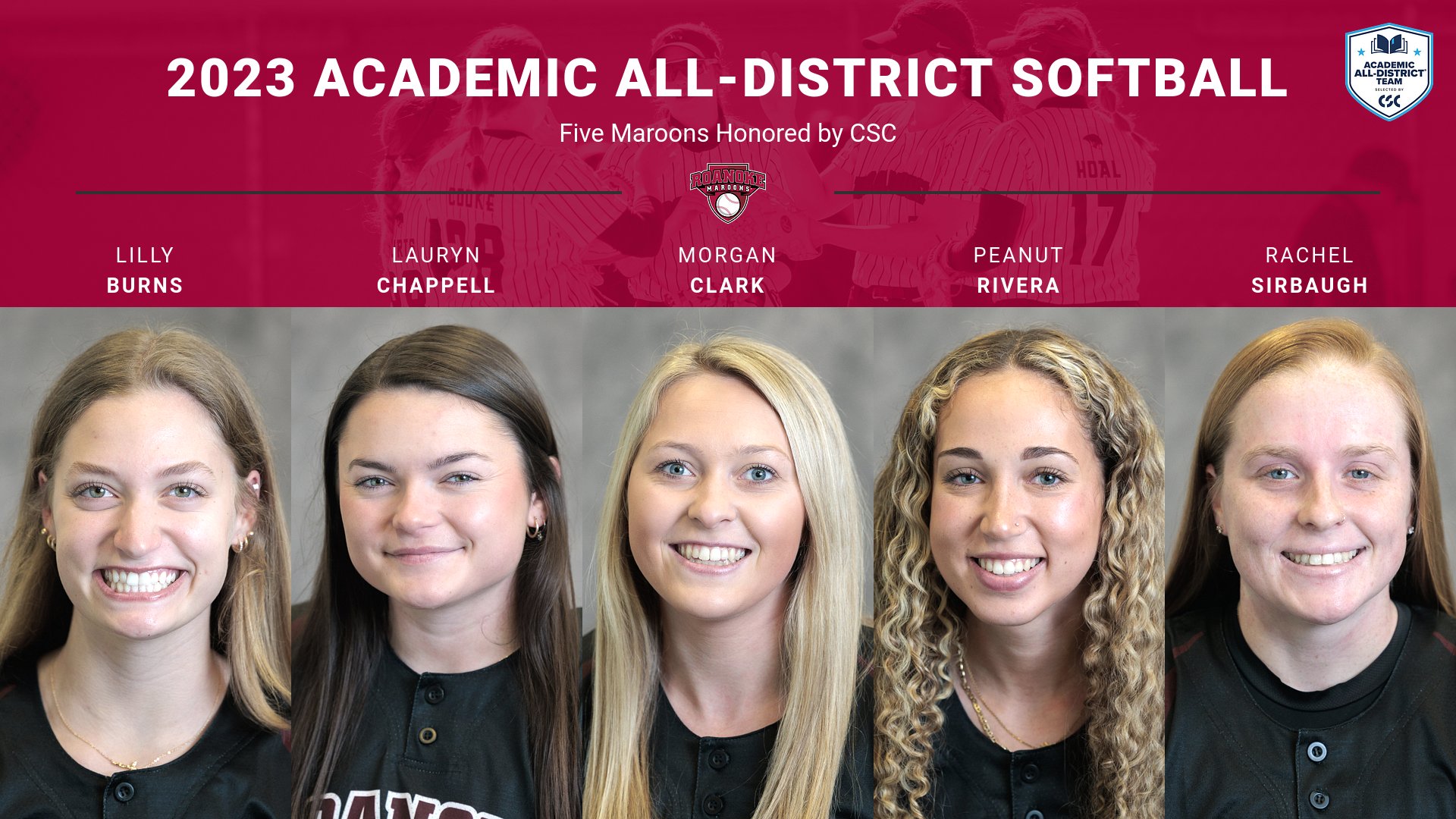 Five Maroons Earn Academic All-District Honors