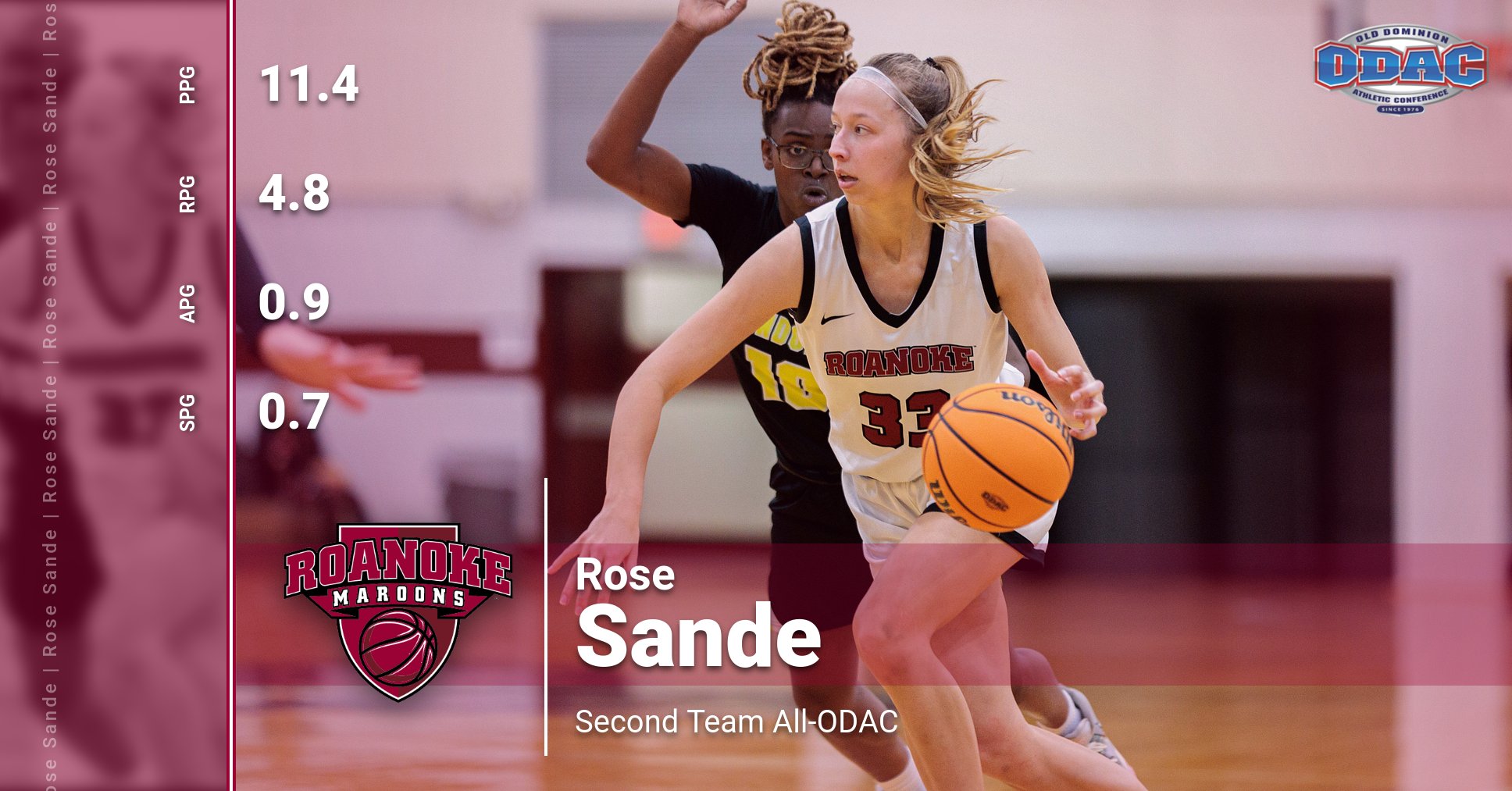 Sande Named All-ODAC Second Team