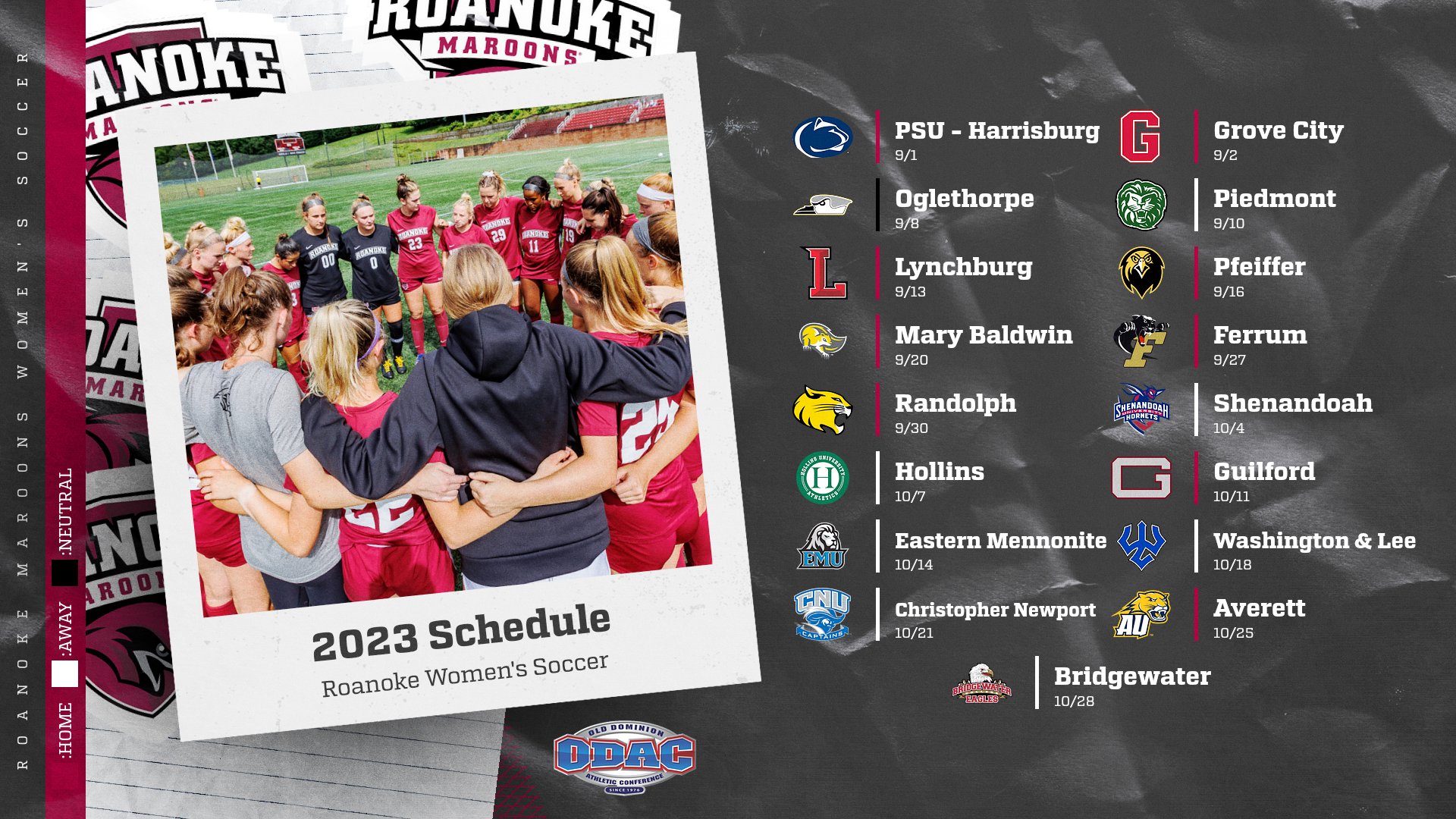 2023 Roanoke Women's Soccer Schedule