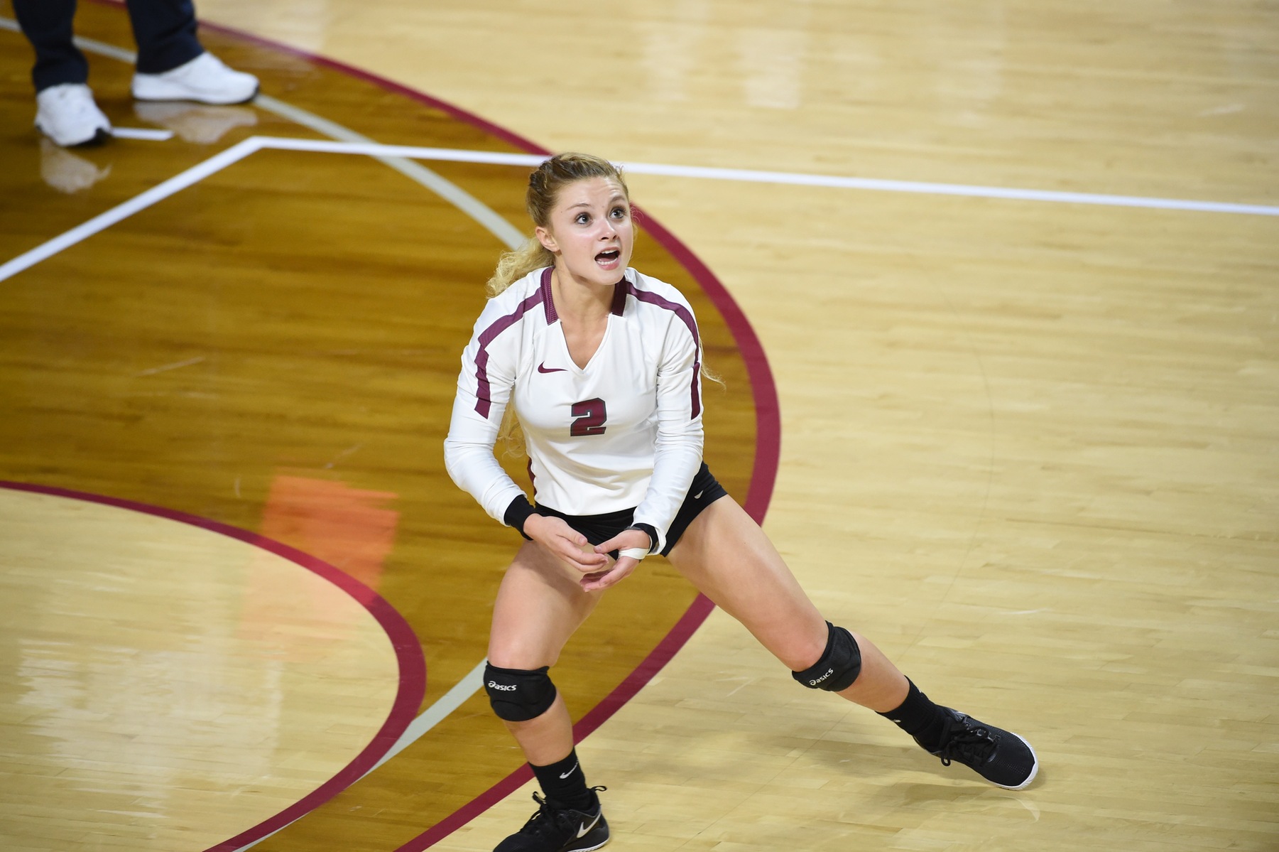action photo of RC volleyball player Kennedy Clemmer