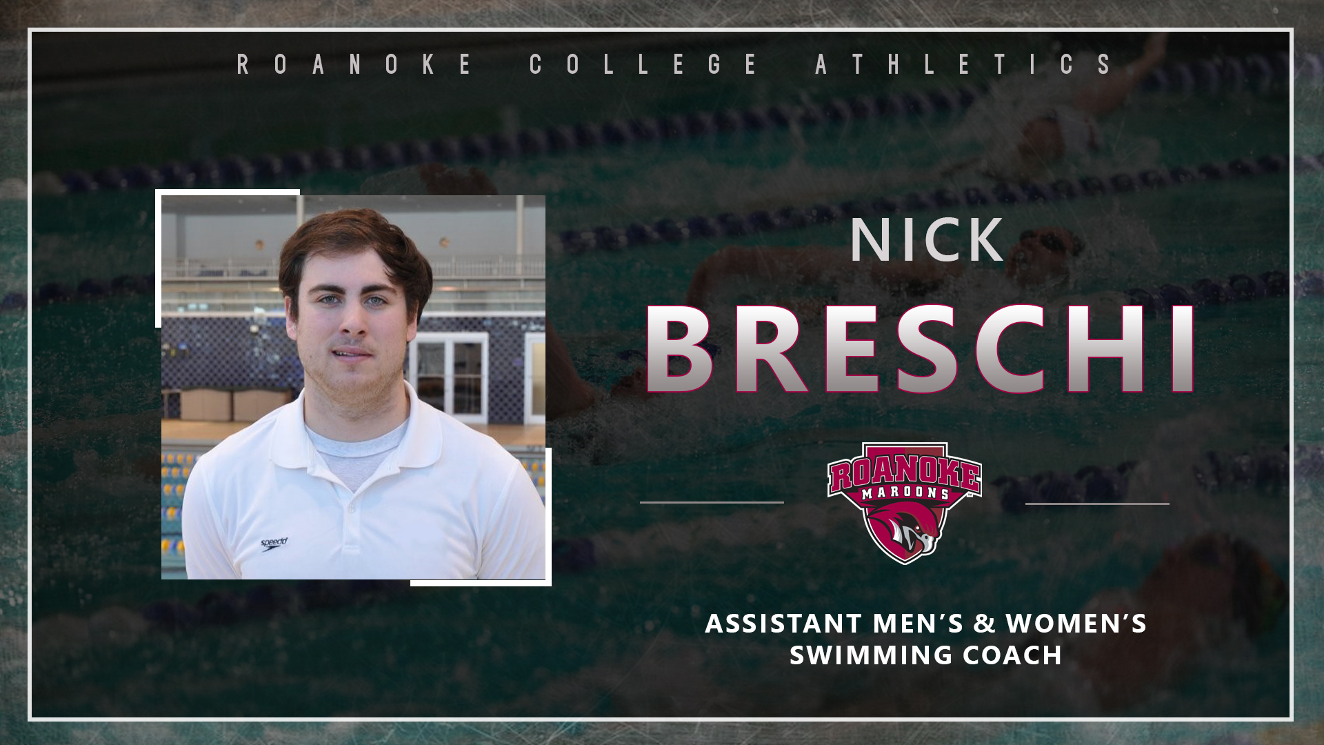 Nick Breschi hired as Assistant Swimming Coach