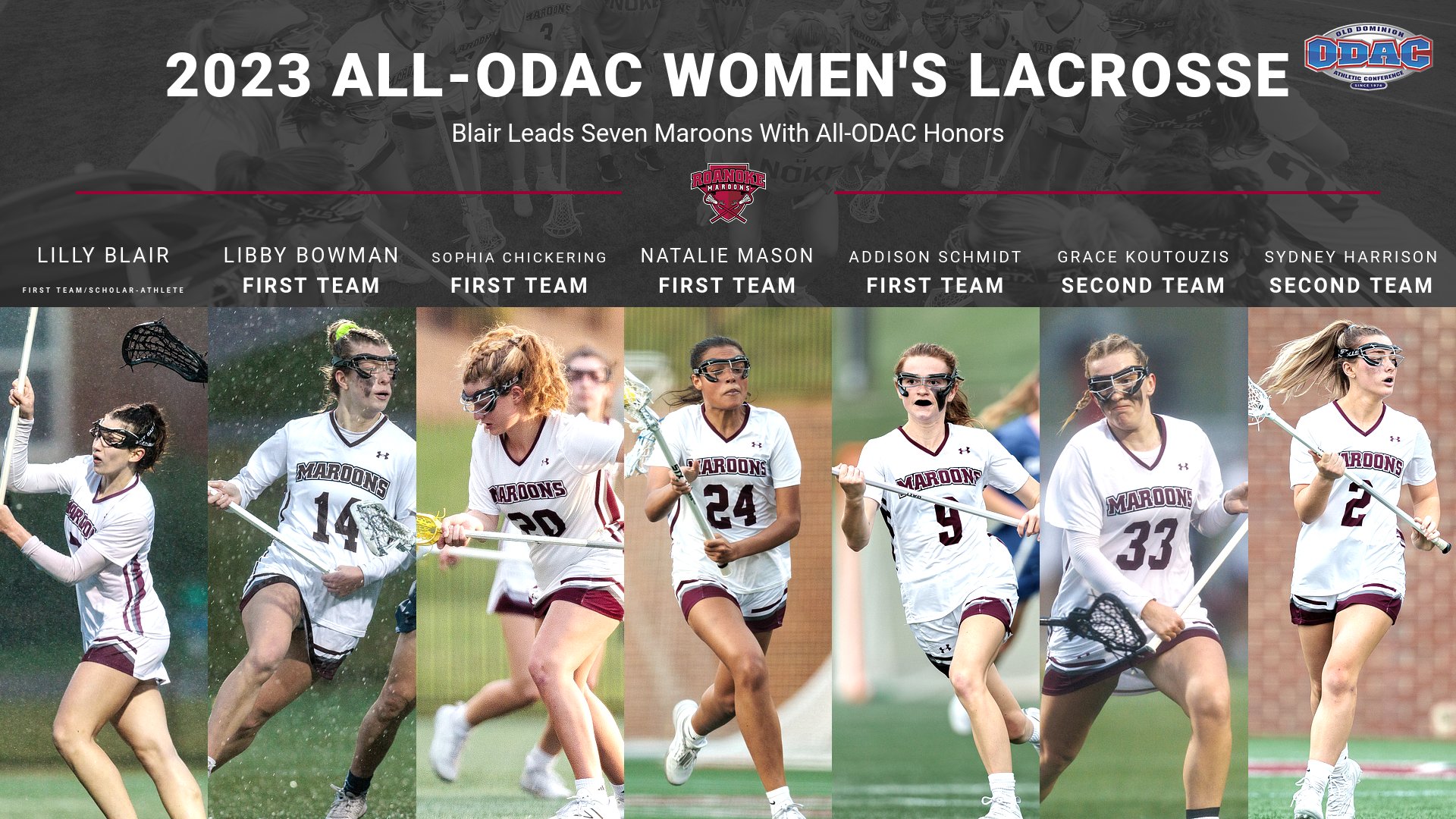 Blair Leads Seven Maroons on All-ODAC Women's Lacrosse Teams