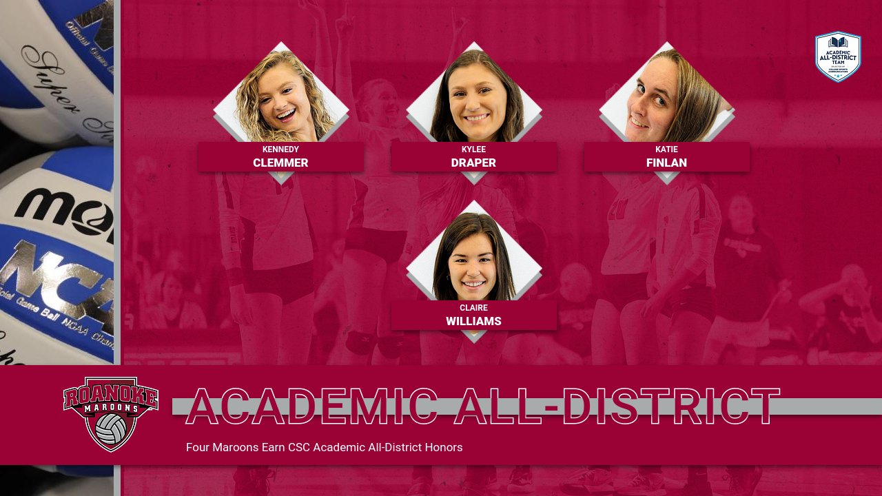 Four Maroons Named CSC Academic All-District