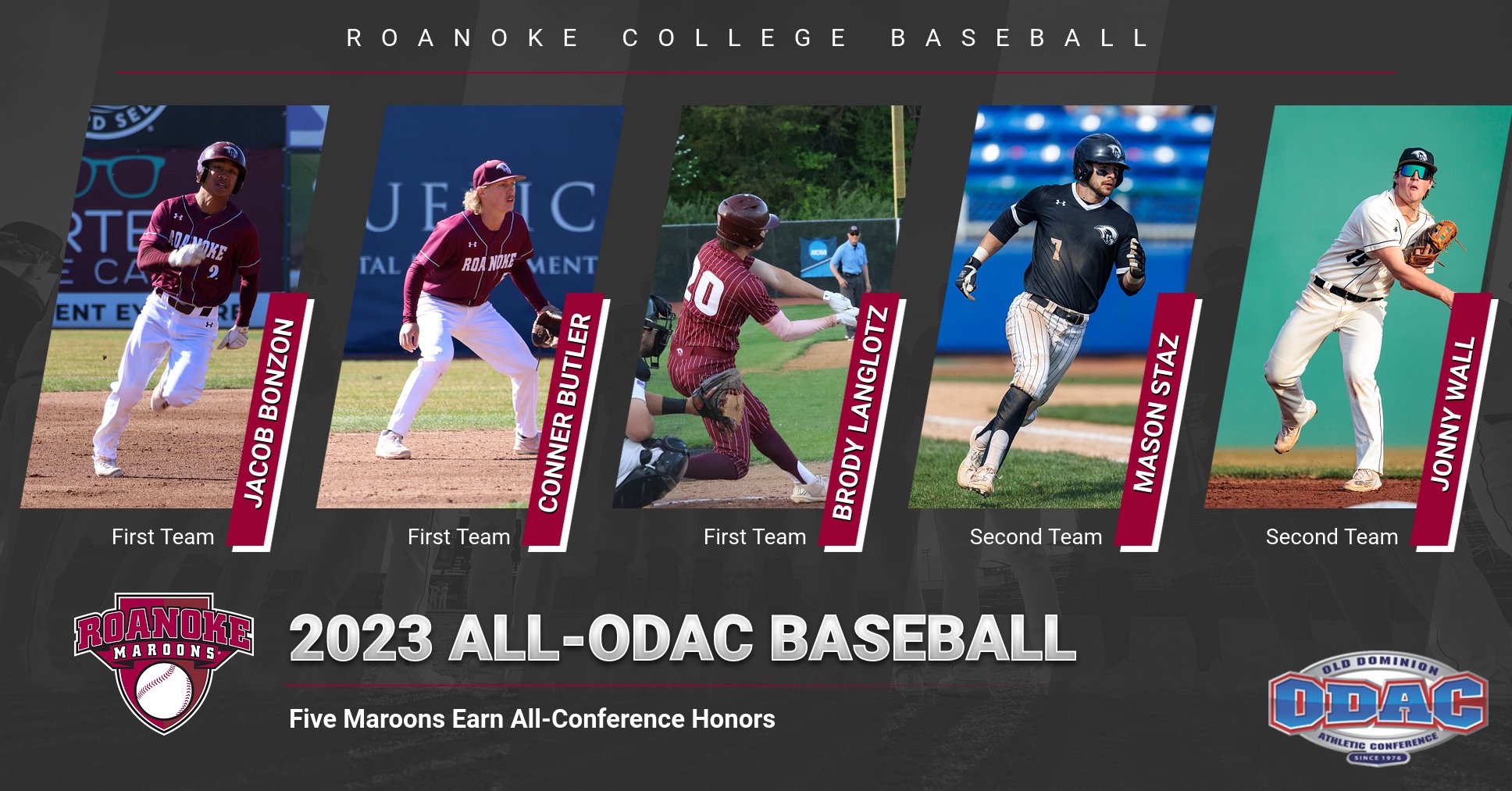 Five Maroons Named to All-ODAC Baseball Teams