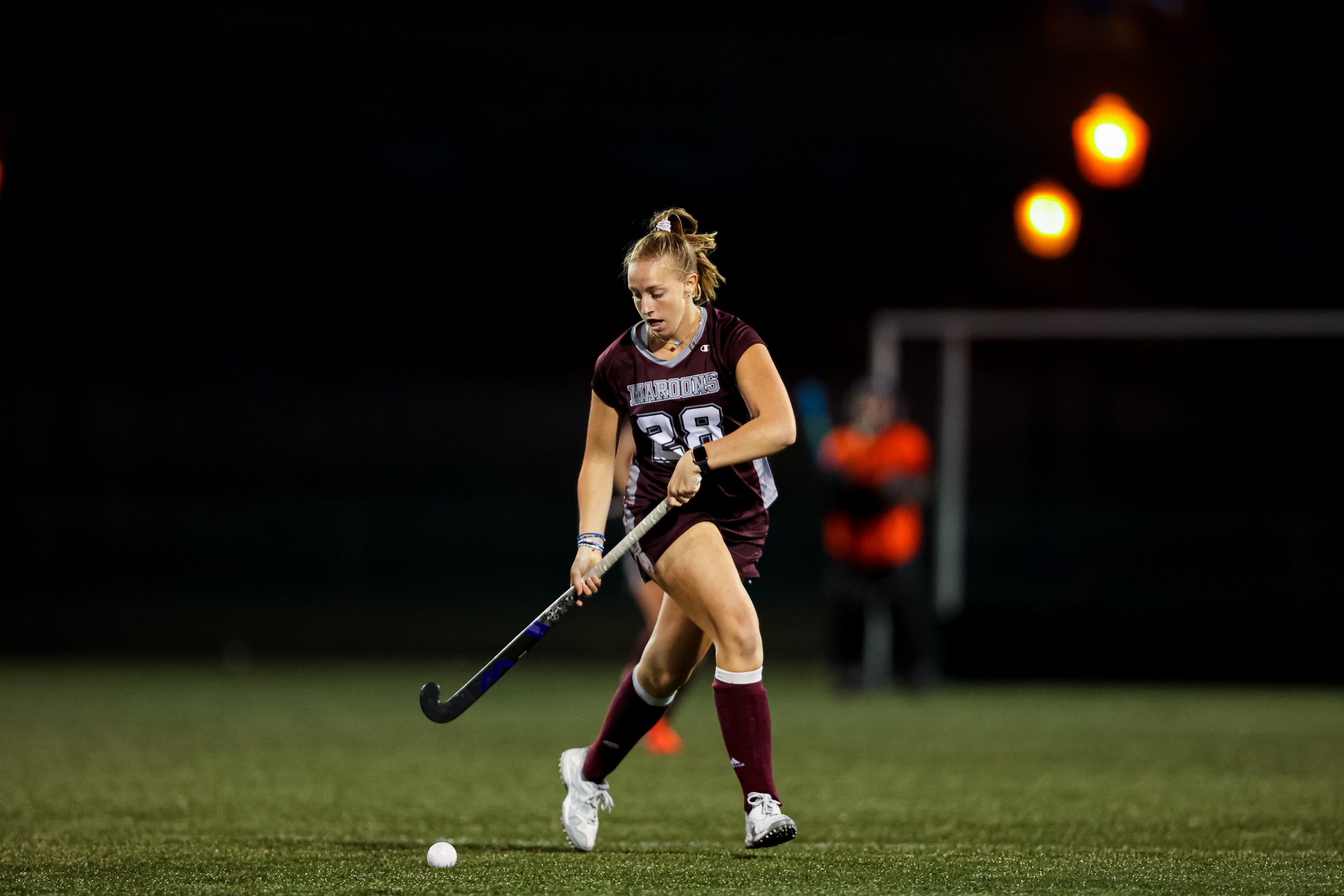 action photo of RC field hockey player Emily Gabrielian