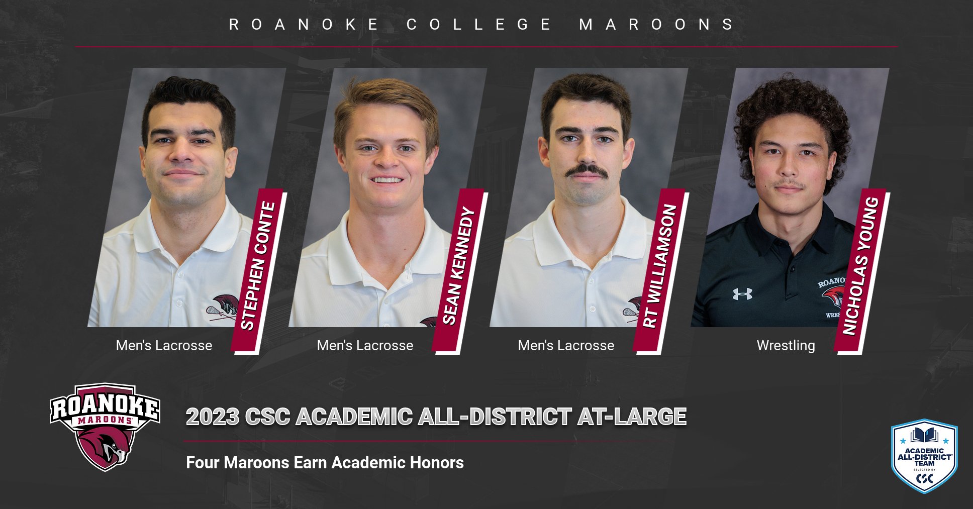 Four Maroons Earn Academic All-District Honors