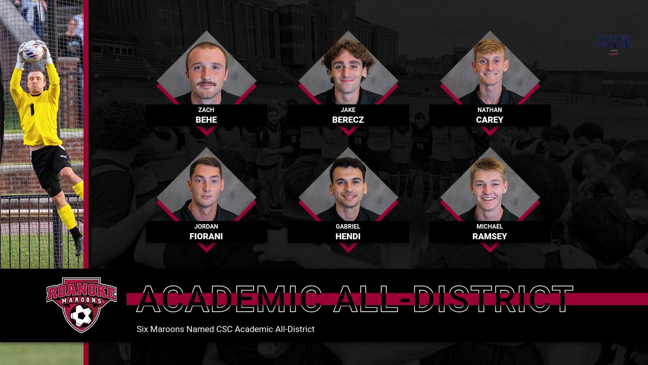 Six Maroons Honored for Work in the Classroom and on the Field